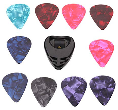 gazechimp 10er Set Gitarren Plektren für Akustik Gitarre E-Gitarre Ukulele, Plektron Picks Set für Konzertgitarre Westerngitarre