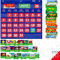 Blaues Kalender-Diagramm mit Taschen und 76 Karten (68 illustrierte Aktivitätskarten, 8 trocken abwischbare Flash-Karten und 3 Haken 51 cm x 48 cm, Englische Ver.)