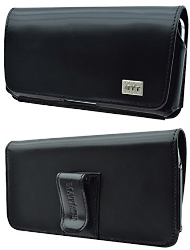 Matiate Original MTT Quertasche kompatibel mit Nokia 6300 4G (2020) Horizontal Tasche Ledertasche Handytasche Etui mit Clip und Sicherheitsschlaufe*