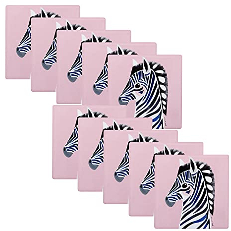 10er SET Maxwell & Williams Untersetzer Zebra PETE CROMER Keramik - Kork, DU0225