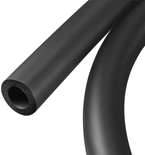 sourcing map Schaumstoffschlauch für Griffgriffstütze Rohrisolierung 18mm ID 30mm AD 2m lang Schaumstoffpolster Stangenschutz Schwarz