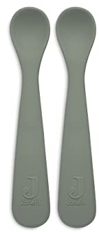 Jollein Fütterlöffel 2er Set Silikon Ash Green