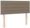 vidaXL Kopfteil Polsterkopfteil Betthaupt Bettkopfteil für Bett Bettgestell Bettrahmen Schlafzimmer Bettzubehör Taupe 80x5x78/88cm Stoff