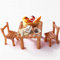 Wichtel Zubehör Miniatur Wichtel Zubehör 1/12 Feengarten Zubehör Miniatur Tisch Tisch Stuhl Kuchen Teeservice Geschirr Brotkorb
