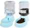 Kit dispensador para Gatos y Perros Piezas Dispensador de Agua para Mascotas, Bebedero y comedero Dispensador Comida y Agua 2Unidad (Azul)