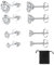 SJBAUTYO 4 paia di orecchini d'argento,Set Orecchini Nichel Free Anallergici Donna,Orecchini Punto Luce Zirconi Acciaio Chirurgico,per Donna Uomo,3, 4, 5,6 mm