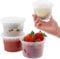 Coselena 24Pcs Round Food Containers with Lids - 475ml (16oz) Takeaway Containers with Lids for Meal Prep | Microwave & Freezer Safe, BPA Free Meal Prep Containers Reusable Plastic Tubs with Lids