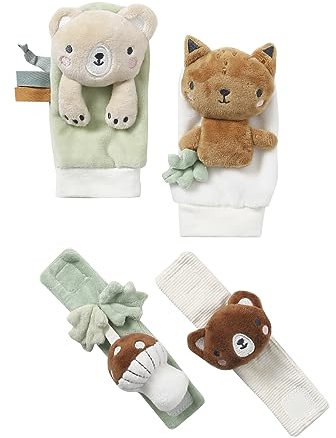 VERTBAUDET Hochets mains et pieds GREEN FOREST marron TU