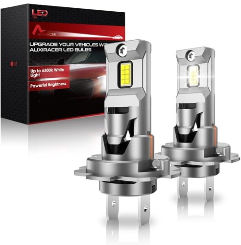 AUXIRACER H7 LED 26000LM, Ampoule H7 LED Automobile 6500K, 12V, 100W ,2 Lampes(H7(26000lm))