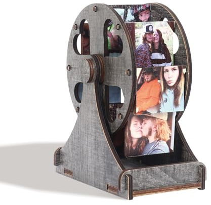 YPYNHH Personalisierter Foto-Riesenrad-Fotorahmen aus Holz