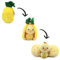 Déglingos Les FLIPETZ - Nugget Le Poussin/Ananas - Poussin Cache-Cache réversible - Peluche Toute Douce pour bébé - Idées Cadeaux de Naissance, Jaune