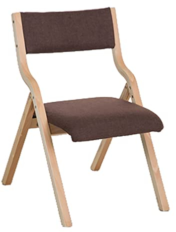 Holz-Esszimmerstuhl, Vintage-Rückenlehne, Klappstuhl mit gepolstertem Sitz, Massivholz-Rückenlehne, Stoff-Schreibtischstuhl, stapelbarer Holz-Klappstuhl, einzeln für Erwachsene, strapazierfä