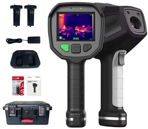 Thermal Imaging Camera 384 x 288 IR High Resolution Handheld Infrared Camera, -40°F - 2192°F (-40°C - 1200°C) thermal camera, 3.5" 800 x 640 TFT Display 60 Hz Refresh Rate with WiFi