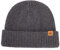 XL/XXL 50% Merinowolle Waffel Mütze Wintermuetze Herren Damen Fisherman Beanie Trawler Mütze Strickmuetze Warme Grau