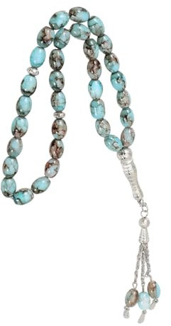 COLLBATH Delikates Islamisches Gebetsarmband Aus Glasperlen Zartes Muslimisches Rosenkranz Armband Herren Damen Geeignet Für Gebet Und Feier Geschenkidee