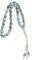 COLLBATH Glasurperlen Rosenkranz Gebetsperlen Zarte Sorgenperlen Perlenkette Farbige Handgehaltene Rosenkränze Für Gottesdienste Und Gebete