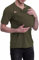 FENXIXIONE Papa Chemise Kangourou Chemise porte-bébé Conçue pour aider les nouveaux papas à tisser des liens Col en V Manches courtes à manches courtes pour hommes (XXL,Vert)