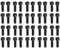 Oiieco 40 Pcs Bike Bolts, Bike Stem Bolts,Hexagon Socket Bolts M5*16MM,Black MTB Parts Set for Handlebar,Stem,Clamp,Brake Caliper Essential Bike Replacement Bolts