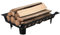 FIVMEN Griglia per camino e stufa, inserto per camino con griglia e piedi, griglia per legna da ardere, supporto in legno fino a 50 kg, per interni ed esterni, 31 x 46 x 13 cm