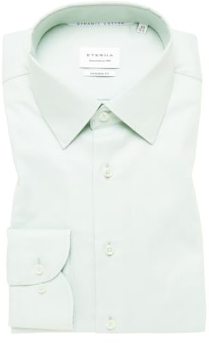 ETERNA Male strukturiertes Langarmhemd MODERN FIT 44_H_1/1, 1/1, Pistazie