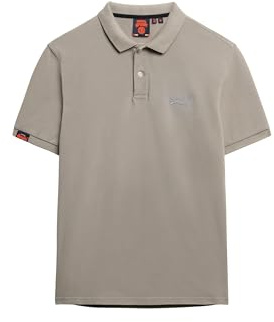 Superdry Herren Vintage Destroy Poloshirt Taubengrau Destroyed XL