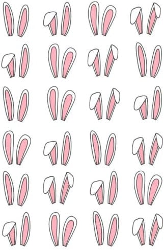 24 x Easter Bunny's Ears Stand up Edible Wafer Rice Paper Cupcake Toppers Cake Decorations Easter Celebration Bunnies ear