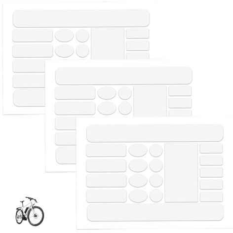 3 Stk Rahmenschutzfolie Fahrrad,Schutzfolie Fahrradrahmen,Lackschutzfolie Fahrrad Folie Aufkleber Rahmen Schutz für Mtb Schutzfolie,Rahmenschutz Bike,Fahrradaufkleber Sticker,Abriebschutz Schwarz Weiß