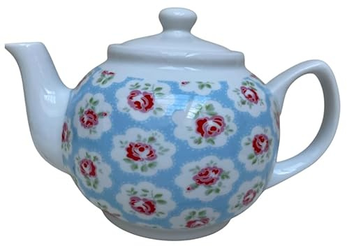Cath Kidston Provence Rose Pale Blue Teapot