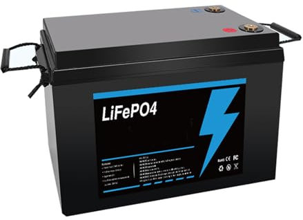 HJGHY Batterie Lithium-Fer-Phosphate LiFePO4 12 V 90 Ah 120 Ah 150 Ah 180 Ah 200 Ah 250 Ah 300 Ah pour Le Stockage d'énergie Domestique, Le Camping-Car, Le Chariot de Golf Solaire,12v 250ah