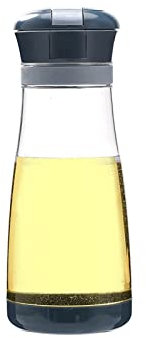 ETZRYSYB Oil Bottle 700ML Automati Open Sauce Oil Dispenser Vinegar Bottle Condiment Bottles Honey Pot Seal Leakproof Oil Bottle(Blue)