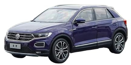 XGFFBAGB 1:18 Für T-ROC 280STI 2018 Legierung SUV Urban Off-Road Fahrzeug Modell Sammeln Spielzeug Geschenk Souvenir Statische Anzeige(Blu,with Box)