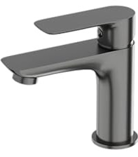 LAVITA Waschtischarmatur - Spark Gunmetal | Wasserhahn | Mischbatterie für Waschbecken | Waschtisch-Armaturen Badezimmer | Einhand-Waschtischbatterie