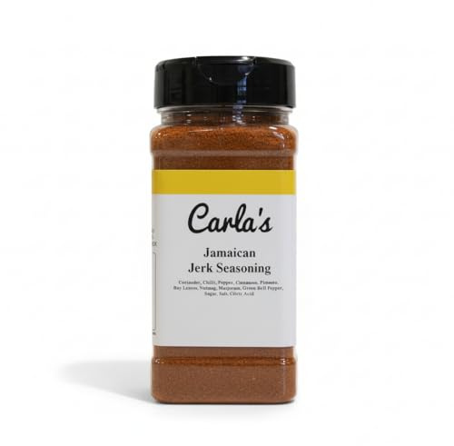 Carla's Seasonings - Jamaican Jerk Seasoning | 300g Large Pot|Mix of Paprika, Onion and Ginger|Jamaican Blend | Caribbean Flavours