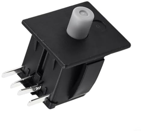 RichVibe Interrupteur de sécurité pour tondeuse à gazon 430-010 avec 2 positions, 4 bornes, normalement ouvert/fermé, 725-04165 925-04165 AM131549 PLG-018B