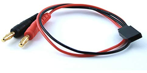 marfitec © Ladekabel Bananenstecker 4 mm -> JR Uni Stecker (Male)