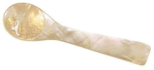 Mother of Pearl Caviar Spoon - 4 inch - 10 cm - Handmade from Thai Pearl Shells