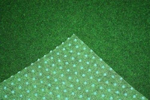 Rasenteppich Kunstrasen Premium grün weich Meterware, verschiedene Größen, mit Drainage-Noppen, wasserdurchlässig (200x350 cm)