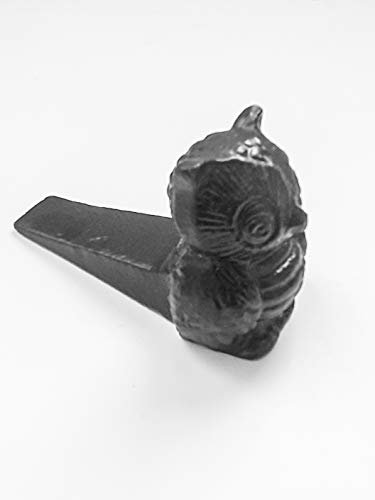 Door Stopper Stop Owl Black Iron