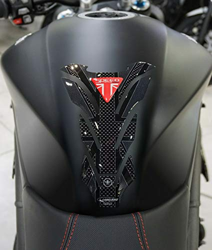 labelbike - Adesivo Paraserbatoio in Resina Gel 3D Decorazione e Protezione di Moto Serbatoio compatibile con Triumph Speed Triple 1050 Union Jack