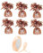6 Pack Heavy Balloon Weights Helium Latex Balloon Weight Fountain Table Floor Tassle Cone Birthday Party Accessory (Rose Gold, 6 qty)