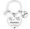 Lumengqi Cadeau de la fête des mères Cadeau de Maman Porte-clés de Maman d'anniversaire Cadeau fête des mères pour Maman «Merci Maman Je t'aime» Cadeaux de Noël