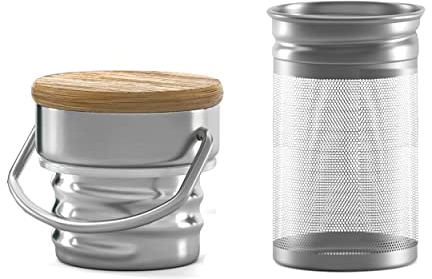 BeMaxx Ersatzverschlüsse Zubehör für Bamboo ACTIVE FLASK Trinkflaschen jede Größe (950ml, 530ml) | BPA frei auslaufsicher (Edelstahl Trinkverschluss, Bamboo Flasche)