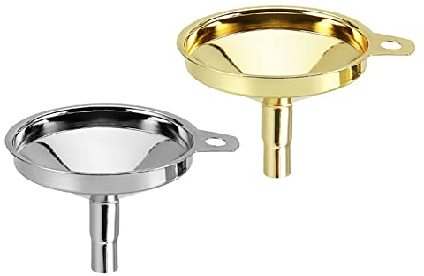 ARFUKA 2 Stück Trichter Edelstahl Trichter Klein Küche Marmeladentrichter Einfülltrichter Einmachtrichter Einkochtrichter für Übertragung von flüssigen Zutaten Öl Honig