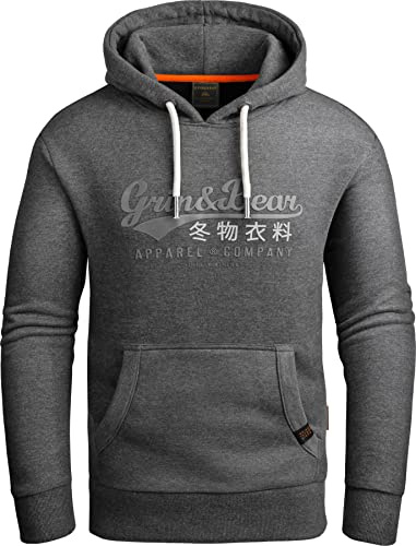 Grin&Bear Hoodie Herren Sweatjacke GEC704