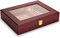 OLOTU Wasserdicht Klavierlack-Zigarrenkiste, Zedernholz-Zigarren-Humidor mit Luftbefeuchter, guter luftdichter Humidor, tolles Geschenk für Männer Stoßfest