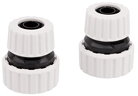 Mivos 2 x Schlauchkupplung 1/2 Zoll auf 3/4 Zoll - Schlauchreduzierungsstück - Hergestellt aus 90% Recyceltem Kunststoff - Verbindungsstück 1/2 (13mm) mal 3/4 (19mm) - Made in EU