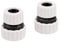 Mivos 2 x Schlauchkupplung 1/2 Zoll auf 3/4 Zoll - Schlauchreduzierungsstück - Hergestellt aus 90% Recyceltem Kunststoff - Verbindungsstück 1/2 (13mm) mal 3/4 (19mm) - Made in EU