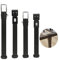 Lot de 4 Pied de Lit Universel,Pieds pour Sommier à Lattes Métal Meubles Support Pieds sans Perçage Hauteur Reglable pour Le Cadre Central Sommier à Lattes (10cm(3.9in))