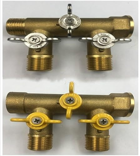 G1 / 2-Zoll-Messing-Kugelhahn-Vier-Wege-Ventil-Solar-Drain-Füllventil-Verteiler-Ablenker-Wasserventil-Schalter DN15(Type B)