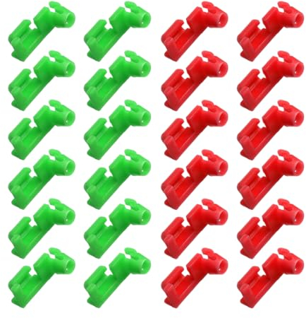 JNNJ 24 Stück Türschloss-Stangenclips, Universal Auto Türschloss Stangen Halteclips Klammer Clips, Auto Gemischte Universal Türschloss Rod Clip Seitenverschlüsse